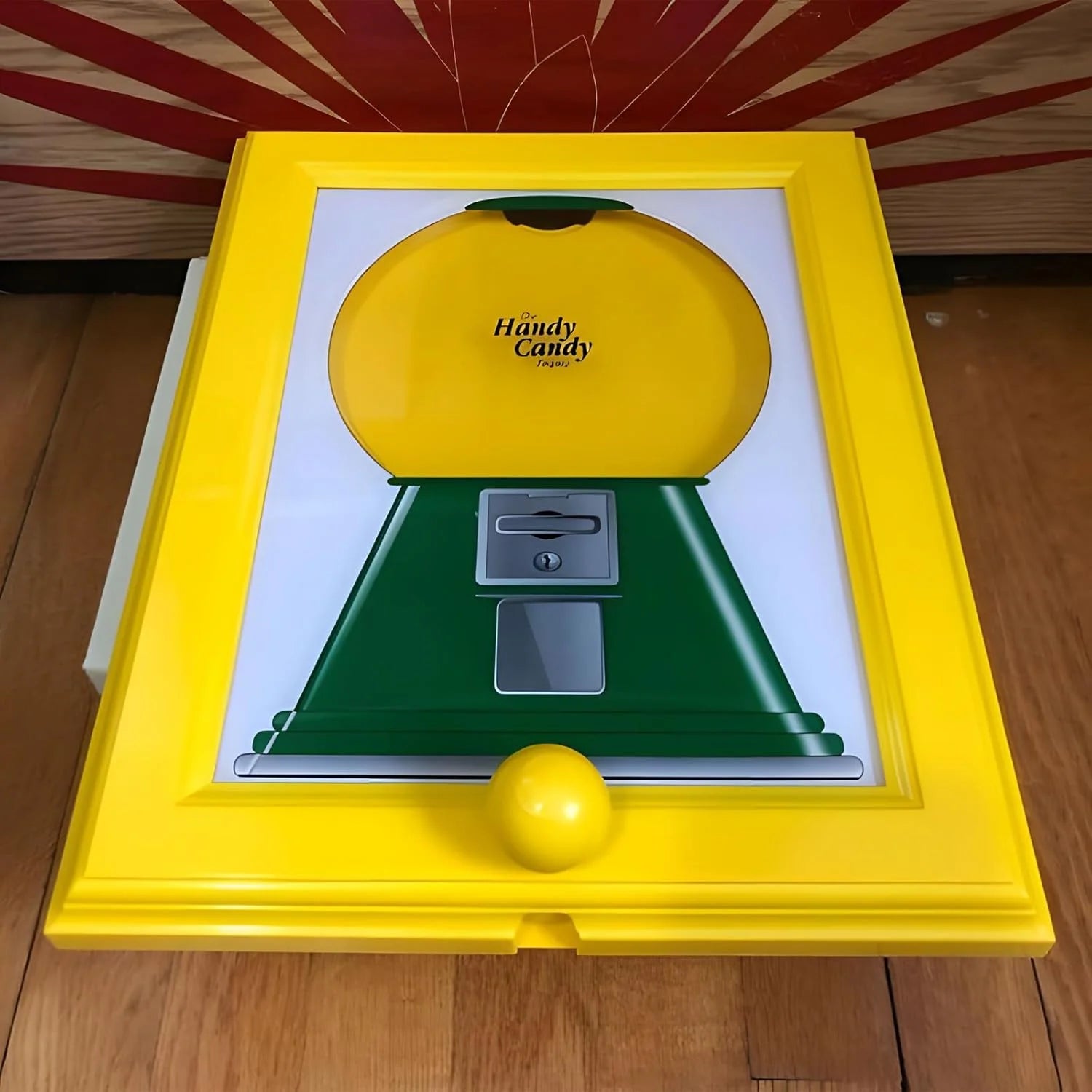 Handy Candy Frame, 2025 Candy Dispenser Picture Frame, Hanging Candy Frame, Gumball Machine in a Frame, Handy Fast Distribution Candies, Nuts, Dog & Cat Treats Frame Gifts