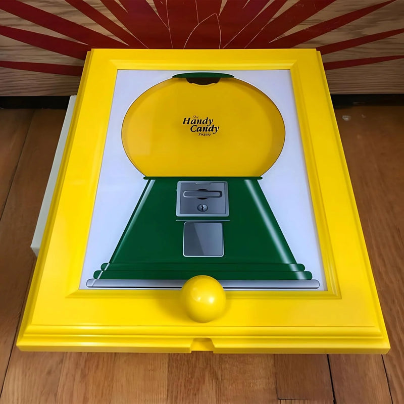 Handy Candy Frame, 2025 Candy Dispenser Picture Frame, Hanging Candy Frame, Gumball Machine in a Frame, Handy Fast Distribution Candies, Nuts, Dog & Cat Treats Frame Gifts