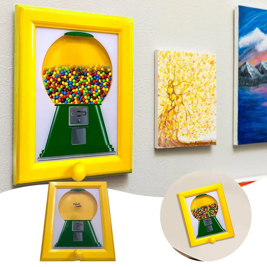 Handy Candy Frame Candy Dispenser Picture Frame Hanging Candy Frame Machine in a Frame Handy Fast Distribution Dog & Cat Suitable for Birthday &