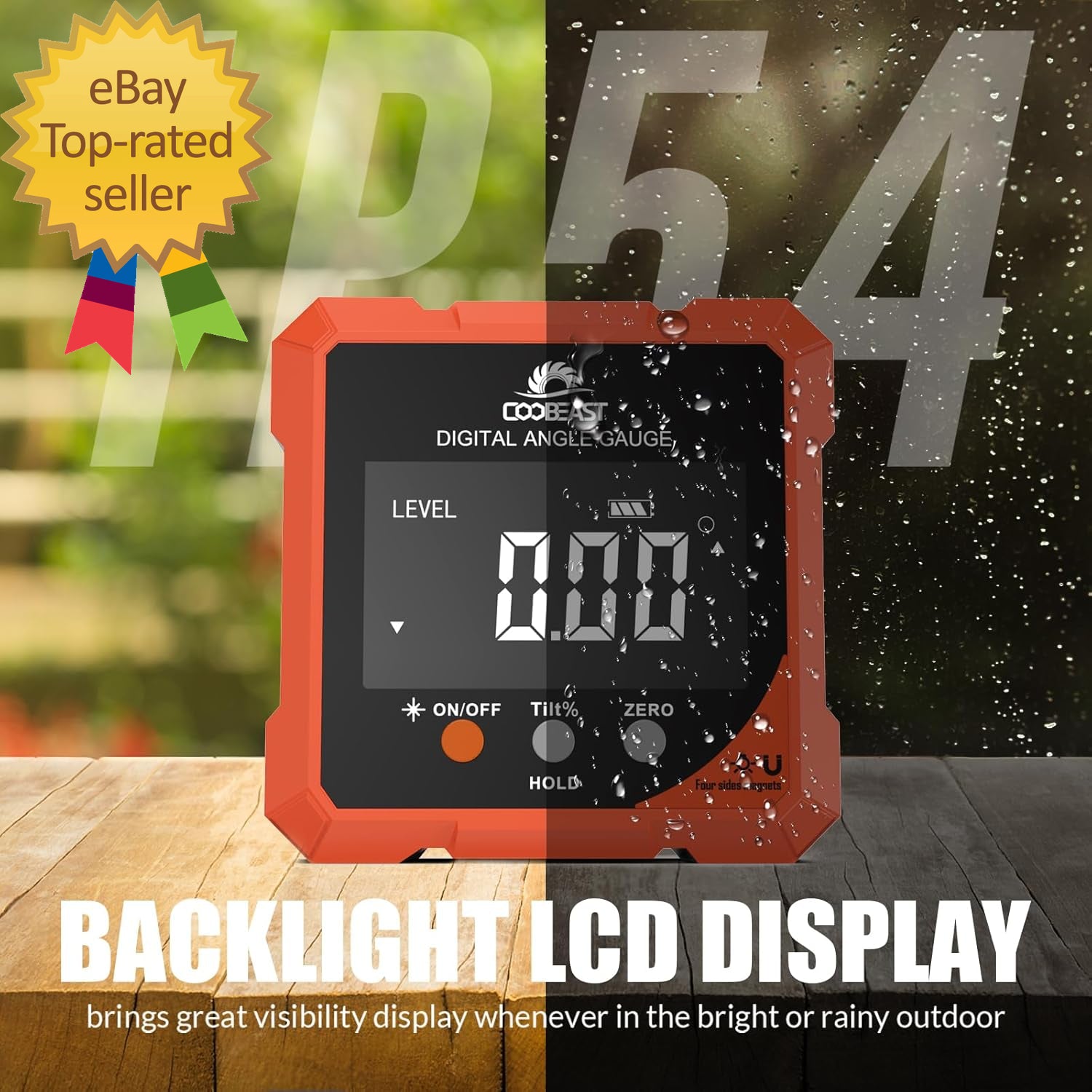 Digital Angle Finder Magnetic Rechargeable Digital Angle Gauge Mini Protractor