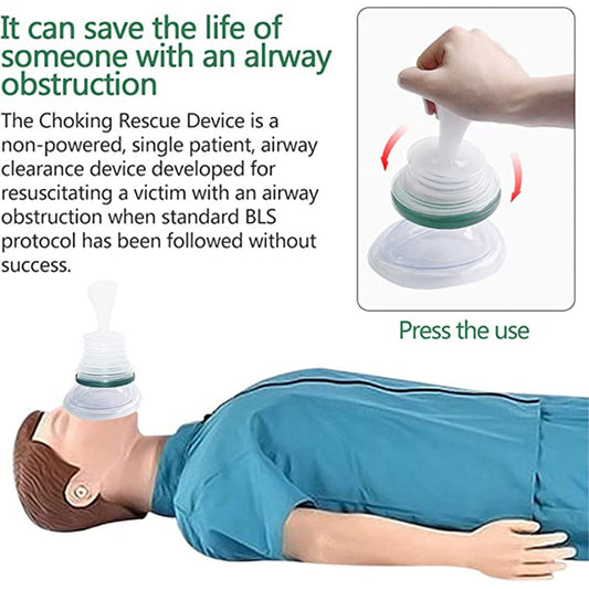 1Set First Aid Choking Rescue Device Travel Home Cpr First Aid Kit Firs for Adult & Children,Portable Asphyxia Rescue Device Kit