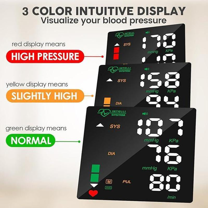 Wrist Blood Pressure Monitor, Rechargeable Blood Pressure Monitor for Home Use, LED Display, Voice Broadcast, Wrist Measuring Instrument, Touch Screen Wrist Blood Pressure Cuff, 99X2 Reading Memory Wrist Blood Pressure Monitor, with Carrying Case.