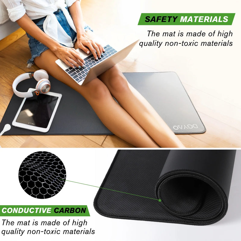 Grounding Bed Mat with Grounding Cord for Better Working