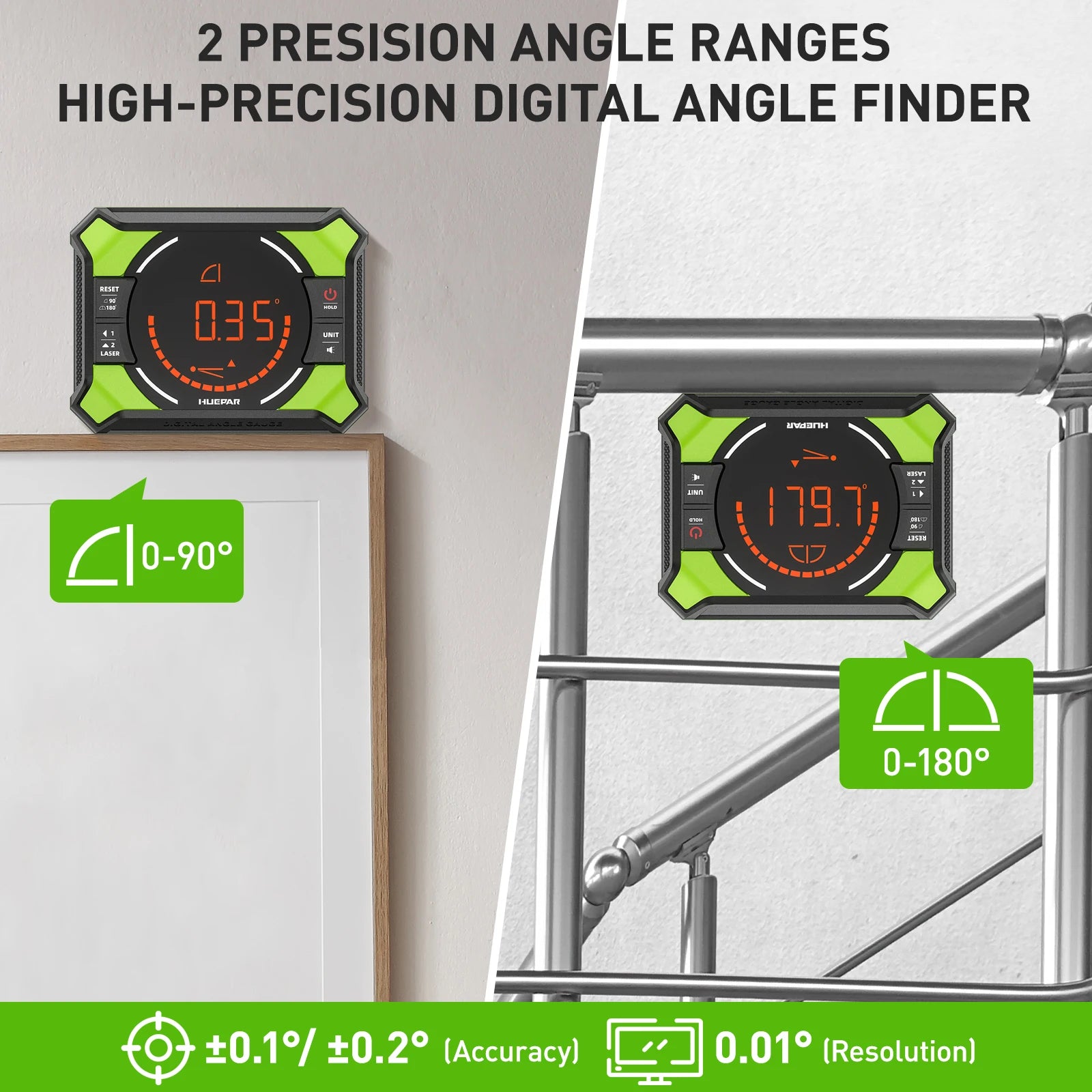 Digital Angle Gauge AG2L 3-1N-1 Digital Angle Gauge Magnetic with Laser Level Inclinometer for Decorations Woodworking