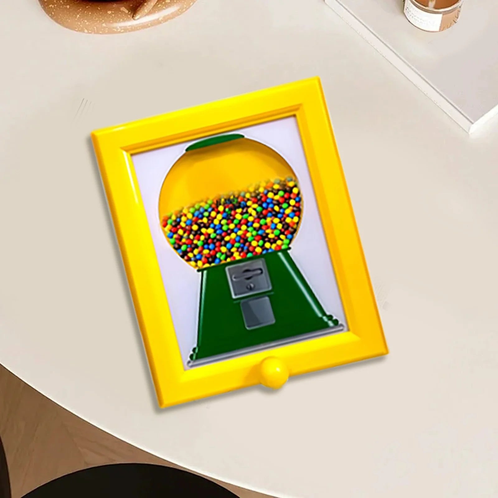 Handy Candy Frame Candy Dispenser Picture Frame Hanging Candy Frame Machine in a Frame Handy Fast Distribution Dog & Cat Suitable for Birthday &