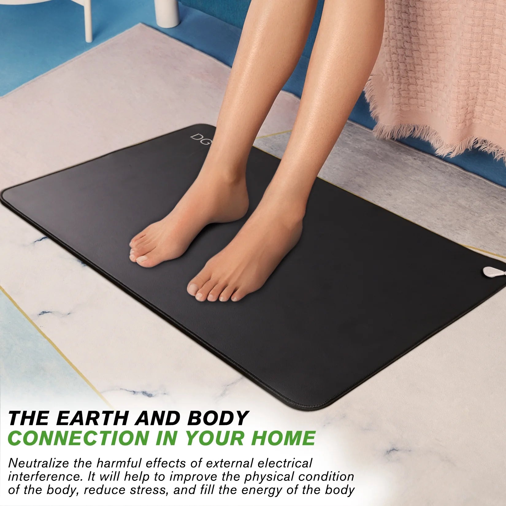 Grounding Bed Mat with Grounding Cord for Better Working