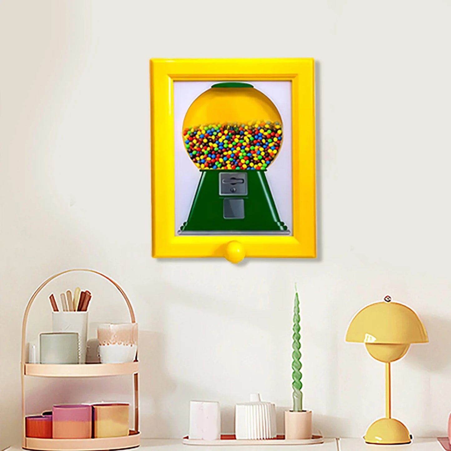 Handy Candy Frame Candy Dispenser Picture Frame Hanging Candy Frame Machine in a Frame Handy Fast Distribution Dog & Cat Suitable for Birthday &