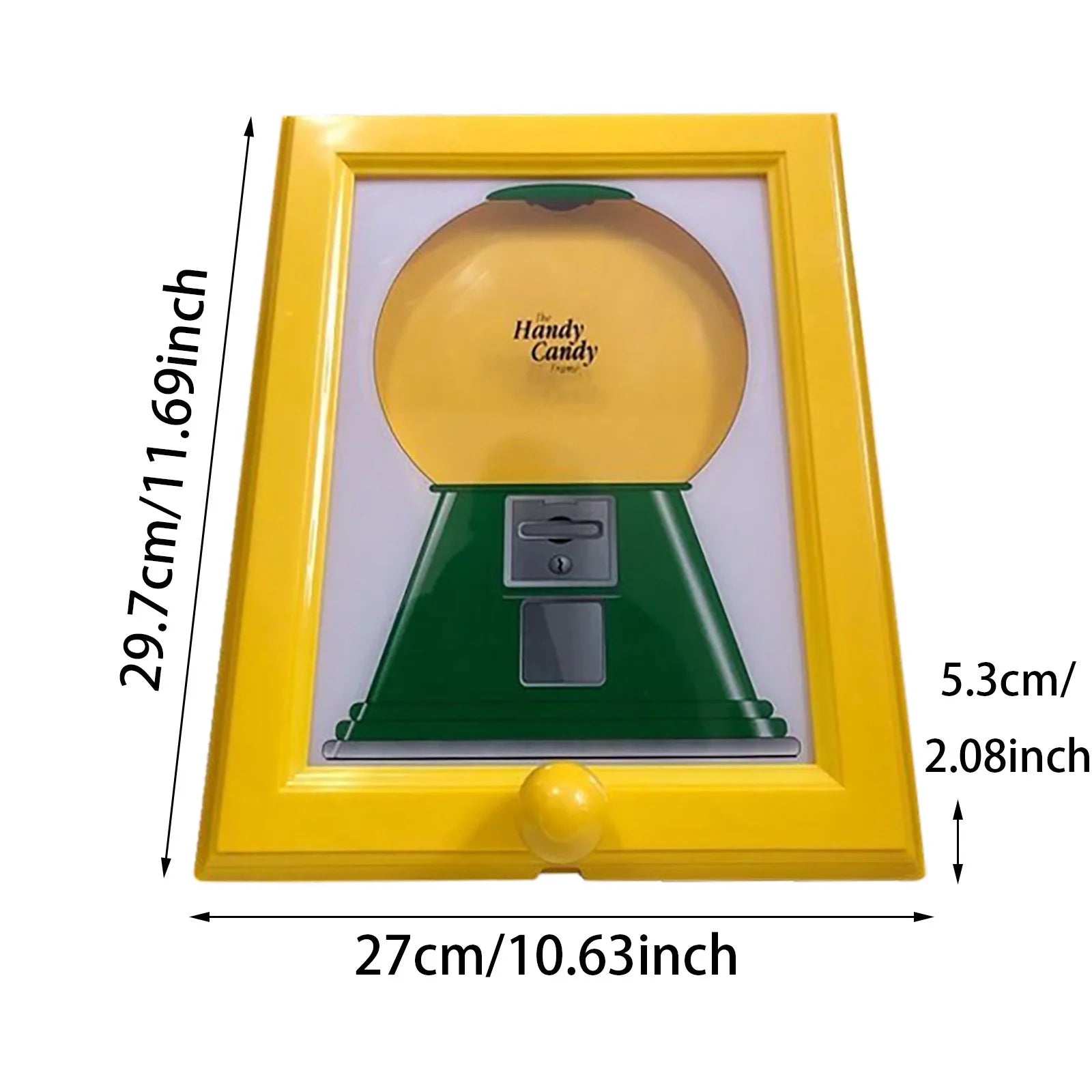 Handy Candy Frame Candy Dispenser Picture Frame Hanging Candy Frame Machine in a Frame Handy Fast Distribution Dog & Cat Suitable for Birthday &